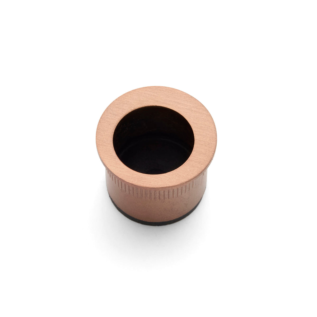 Brushed Copper Round Sliding Door Finger Pull