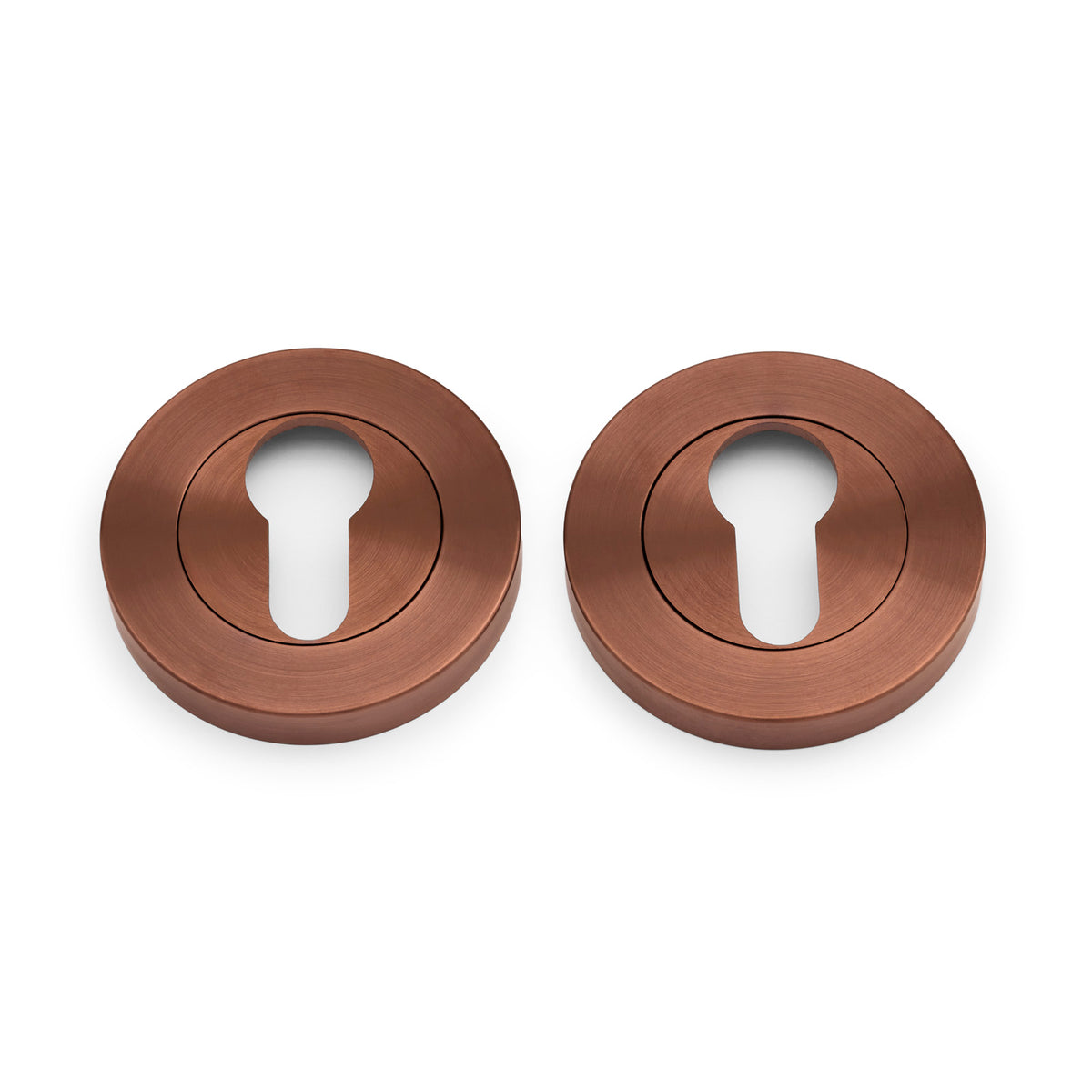 Sienna Bronze Euro Escutcheon (Pair) - Solid Brass