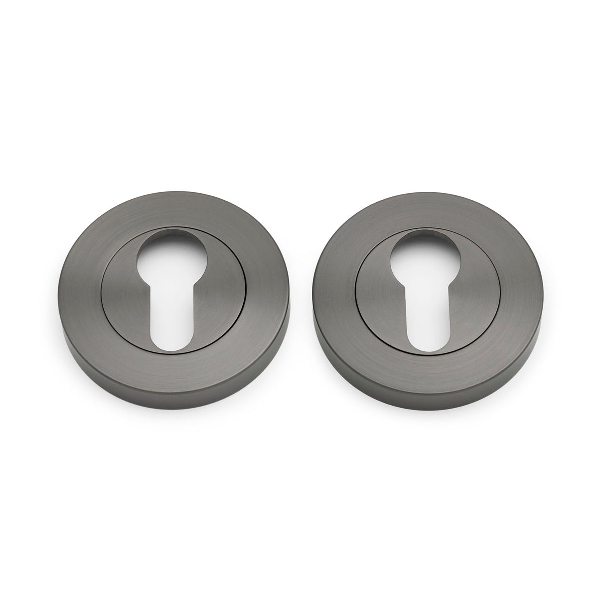 Gunmetal Euro Escutcheon (Pair) - Solid Brass