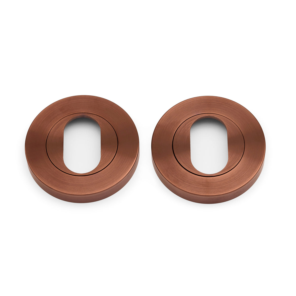 Sienna Bronze Oval Escutcheon (Pair)