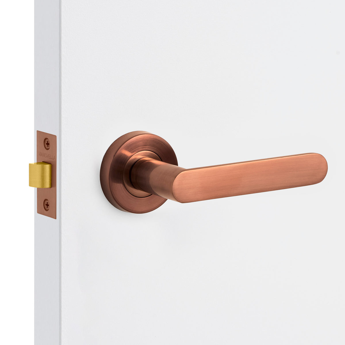Bronze Fairhaven Door Handle installed