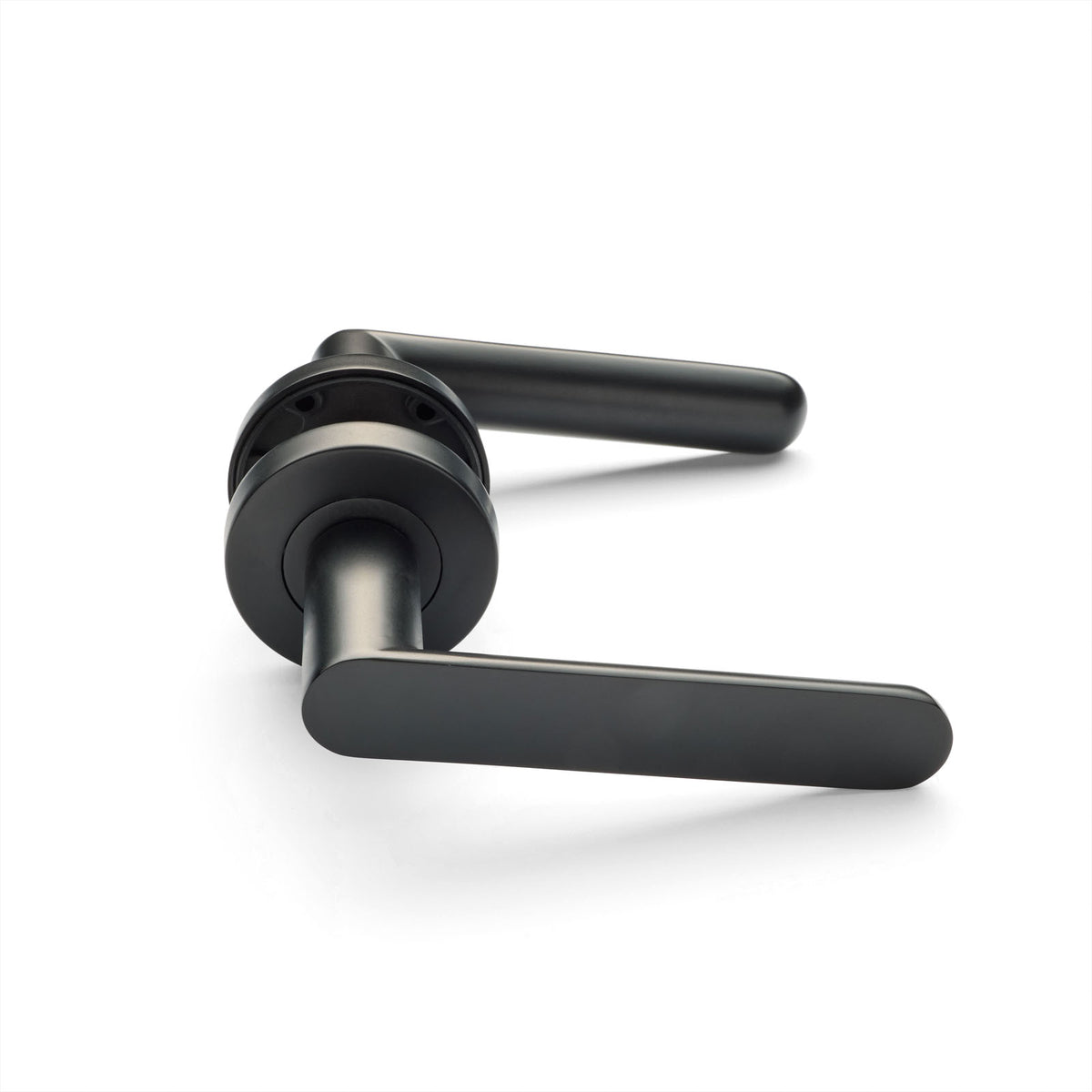 Matt Black Passage Door Handle - Fairhaven