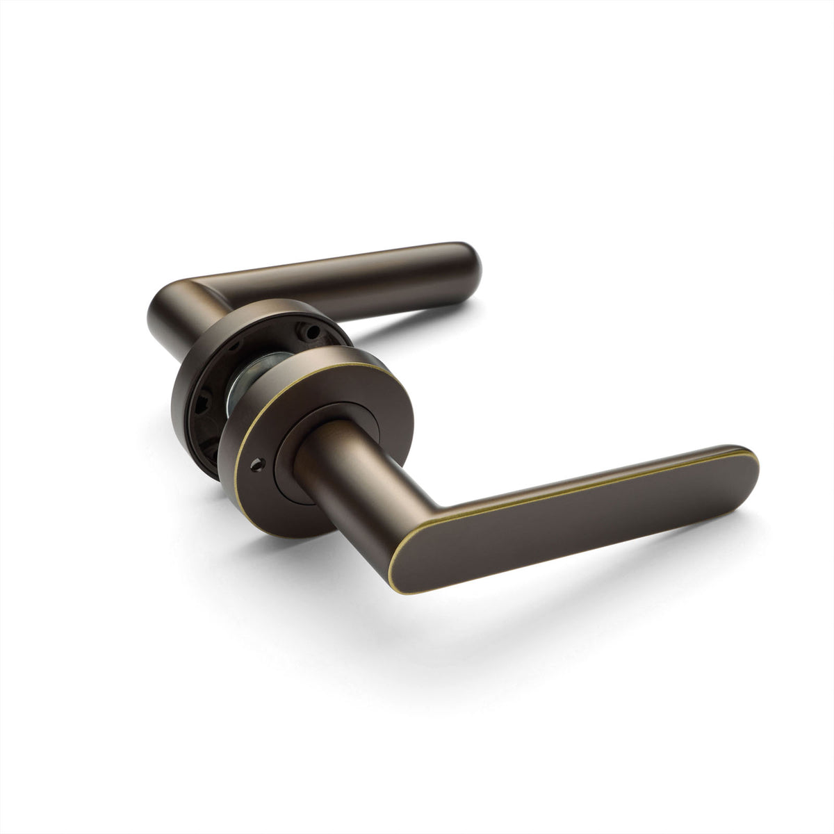 Aged Brass Privacy Door Handle - Fairhaven