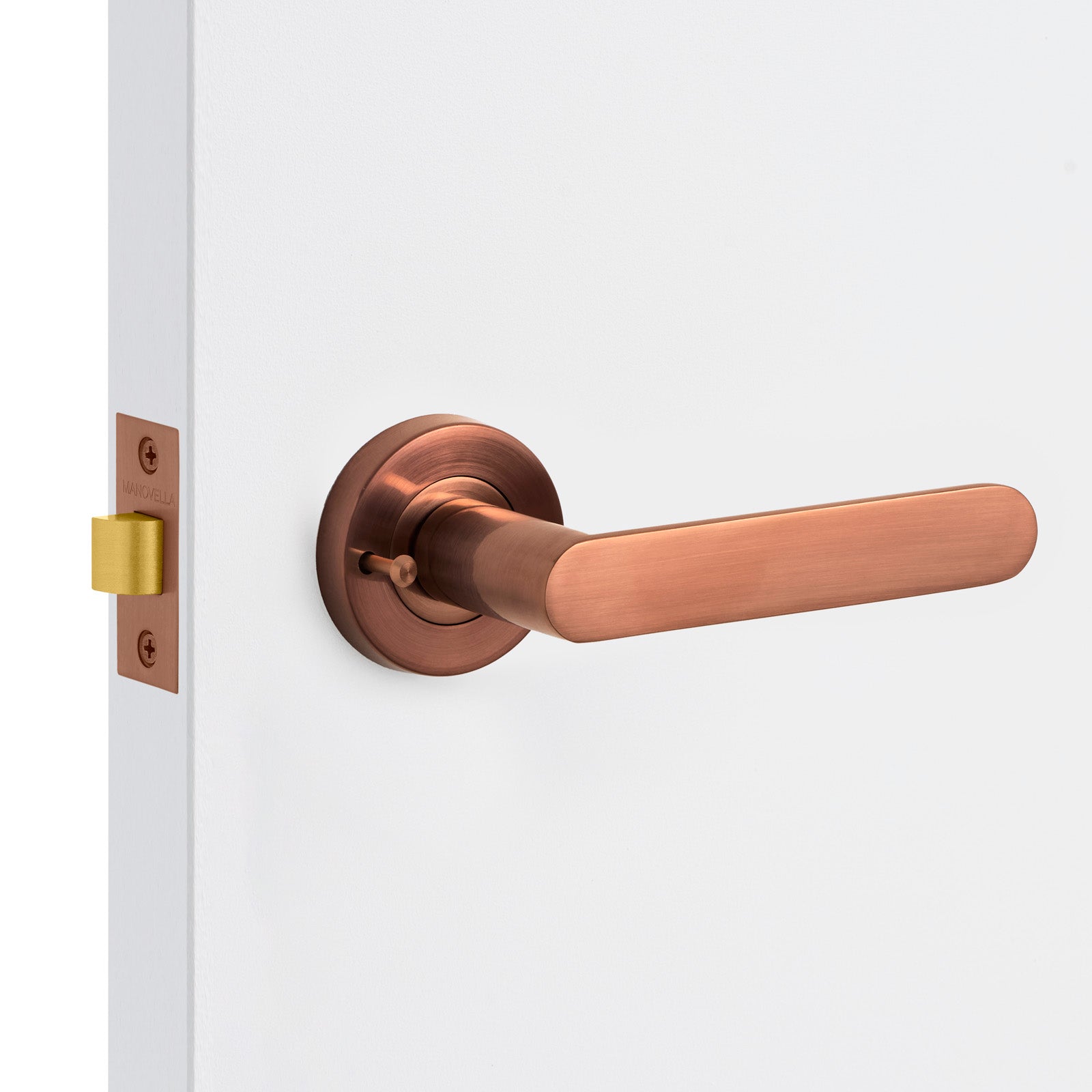 Bronze Fairhaven Door Handle Installed