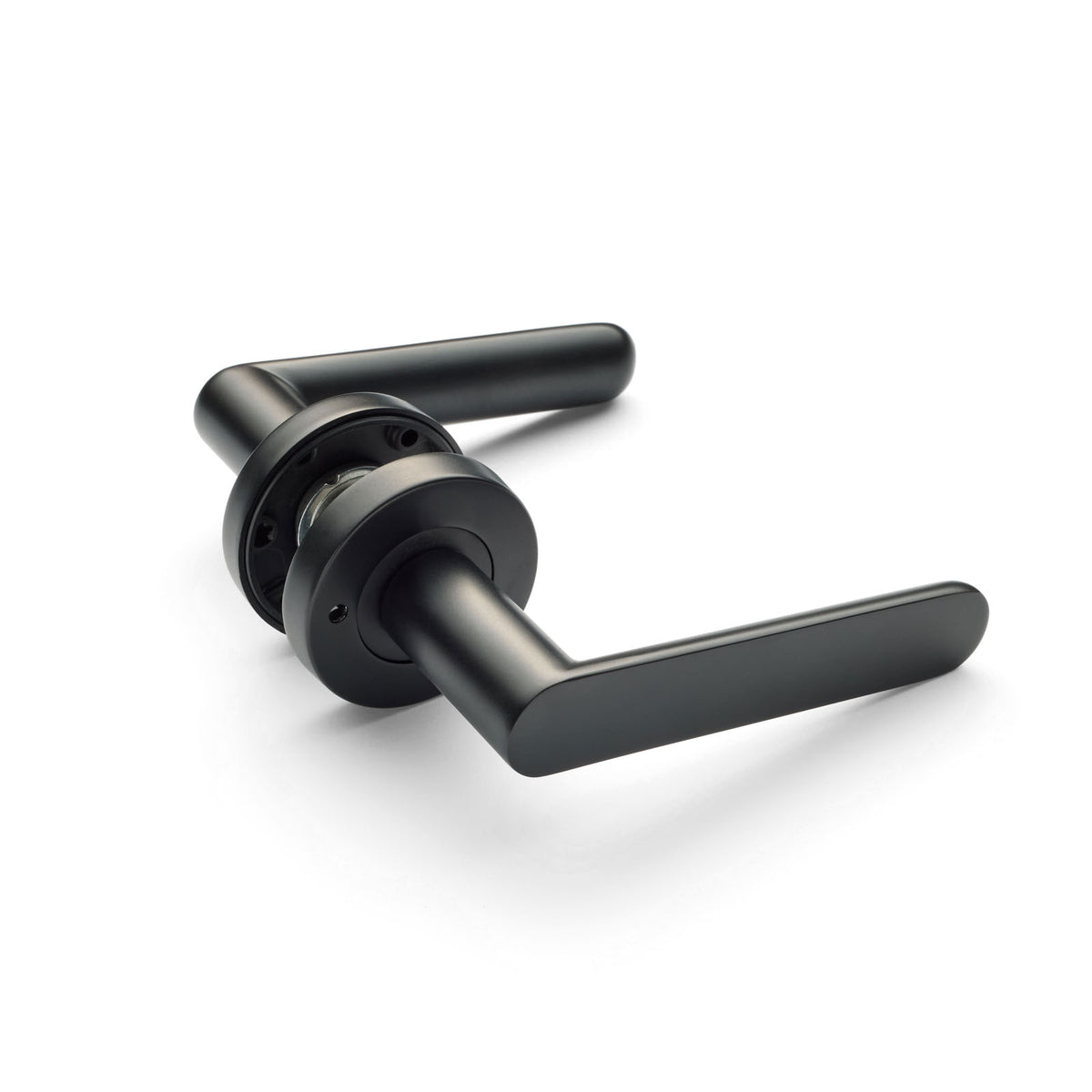 Matt Black Privacy Door Handle - Fairhaven