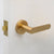 Satin Brass Privacy Door Handle - Fairhaven