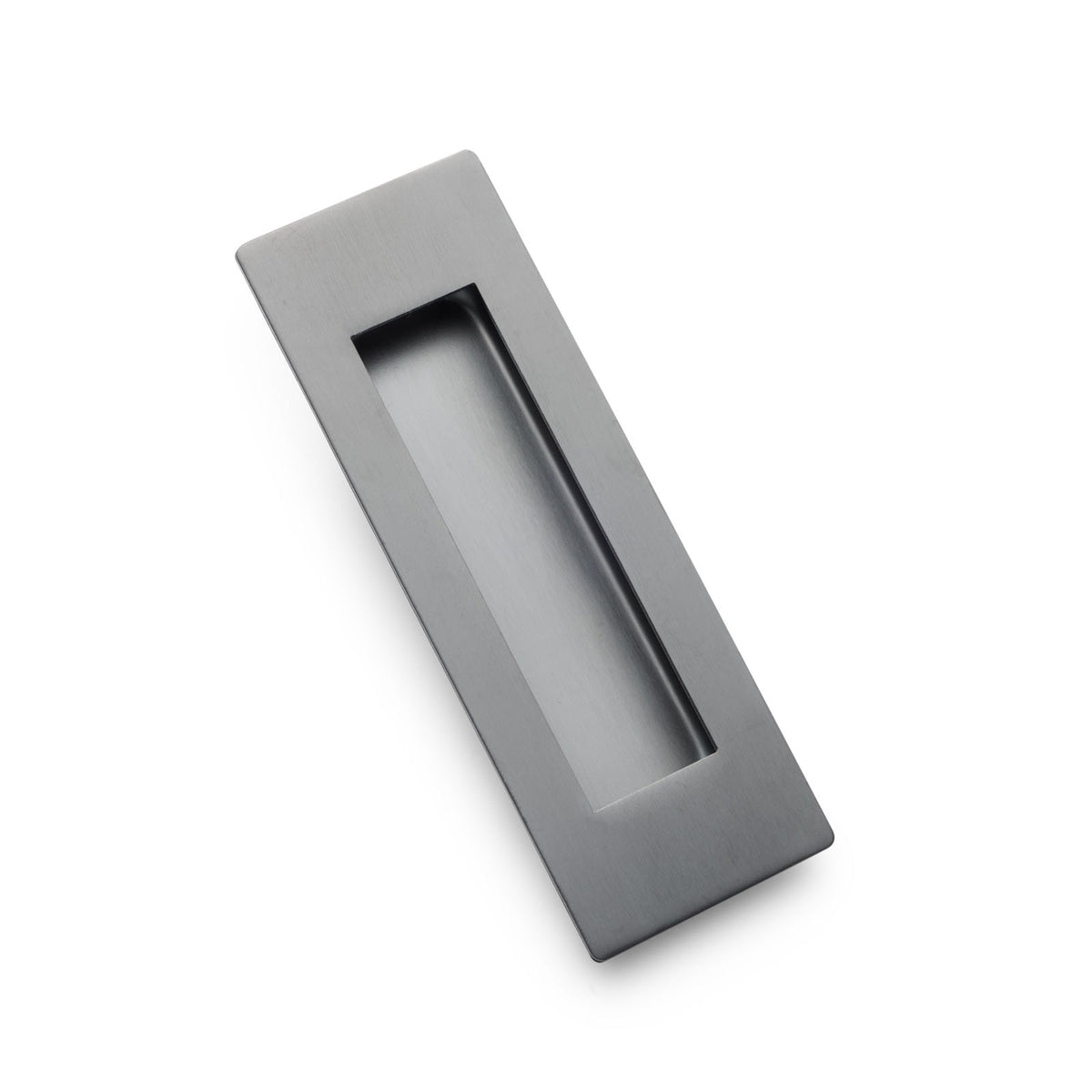 Gunmetal Sliding Door Flush Pull 120mm x 40mm