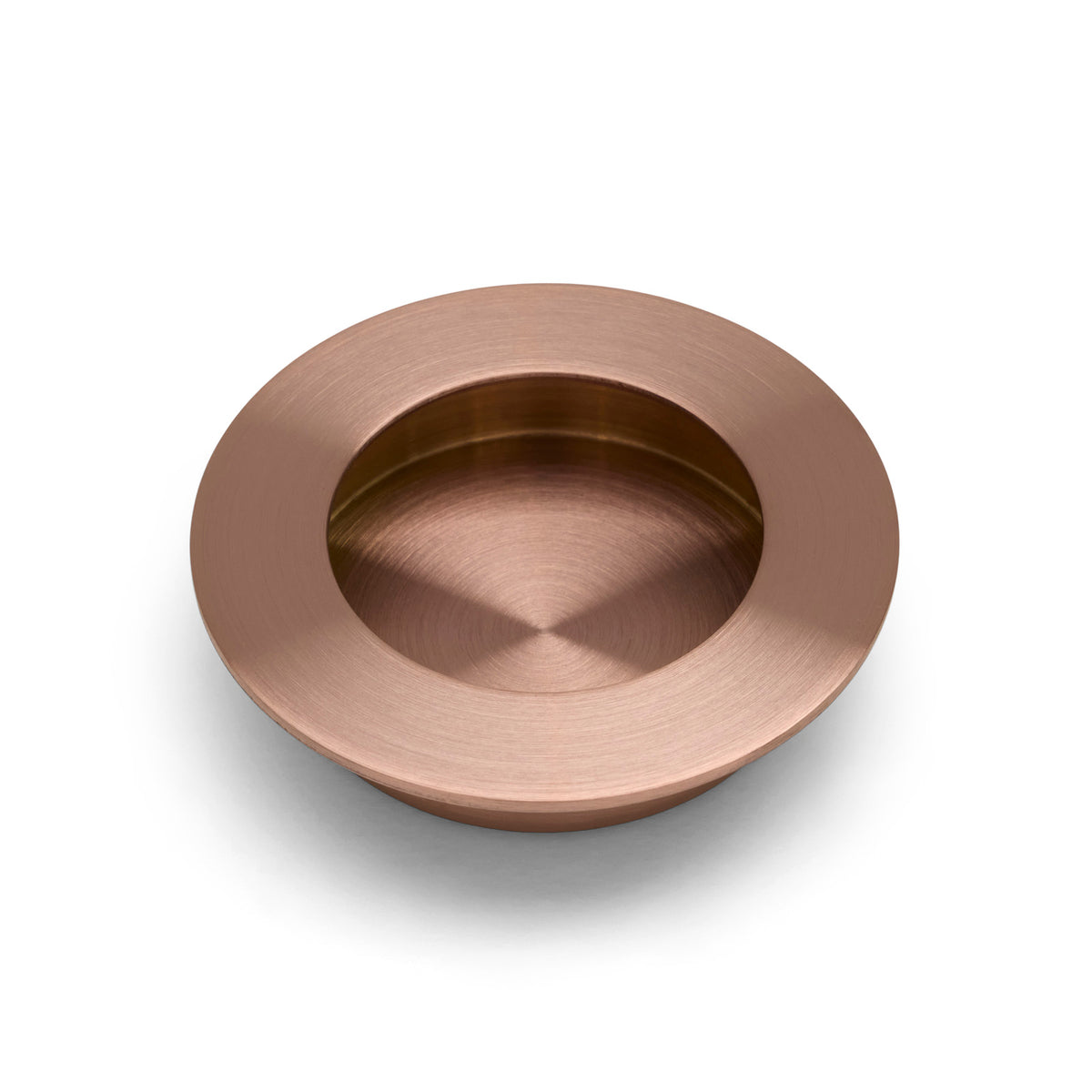 Sienna Bronze Sliding Door Round Flush Pull 65mm