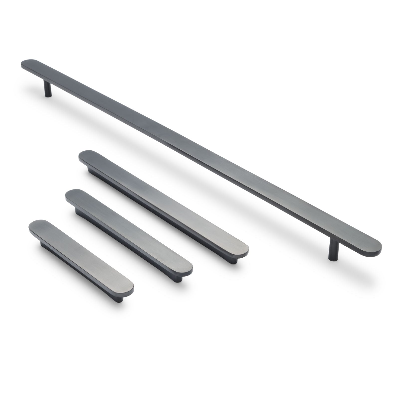 metal dresser handles Solid Metal Drawer Door Cabinet Bar Pull Handle Brushed Nickel, 3" (76.2mm) Hole Centers, 6" Overall Length