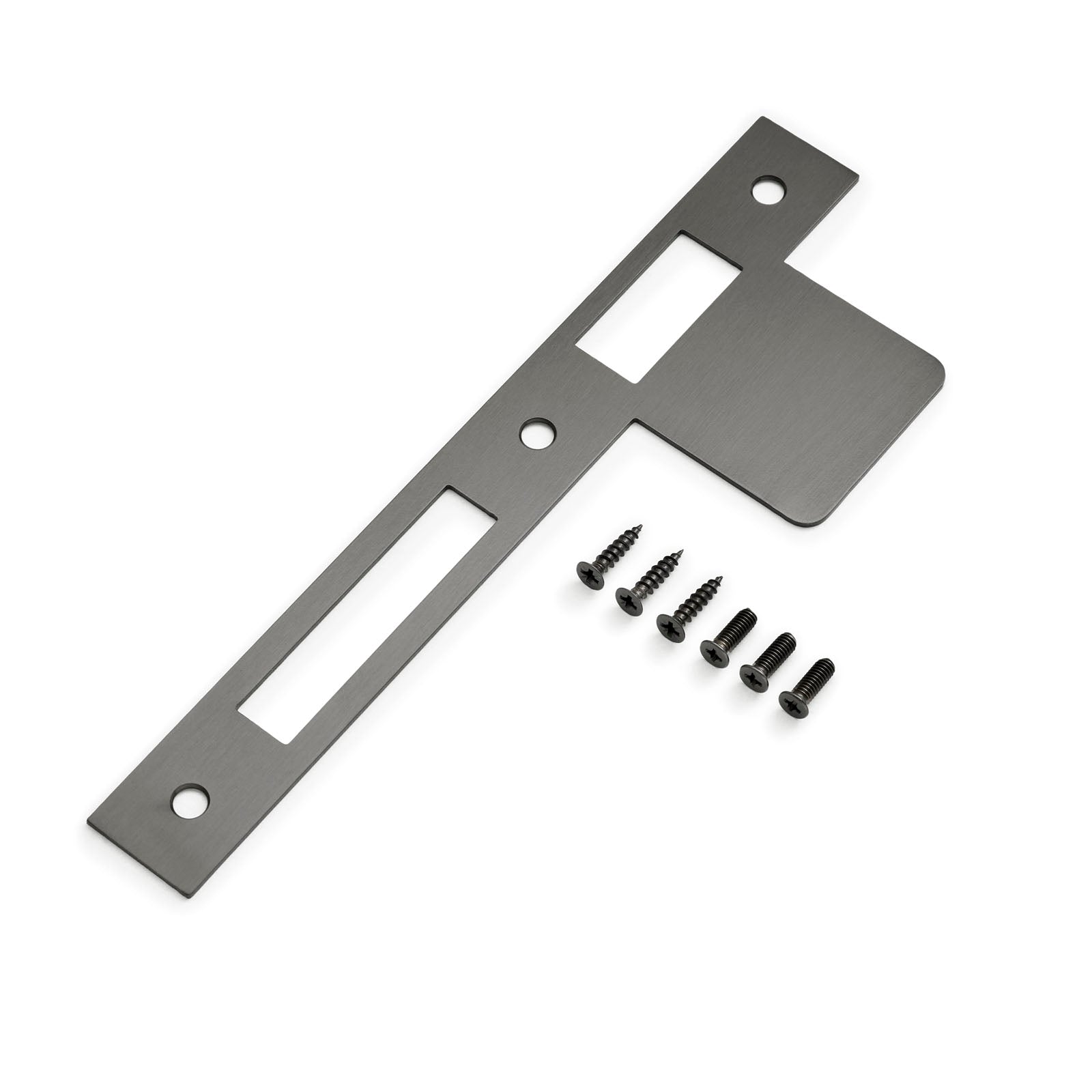 Aged Brass Extended Strike Plate