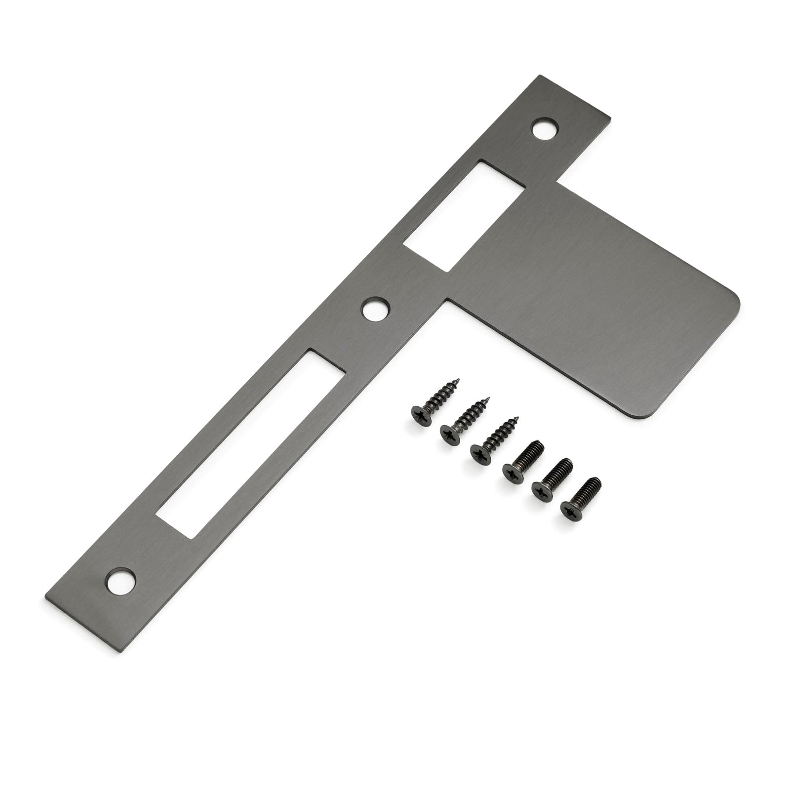 Aged Brass Extended Strike Plate