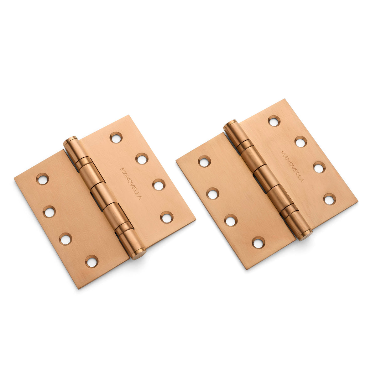 Brushed Copper Ball Bearing Hinge (Pair) 100mm x 100mm