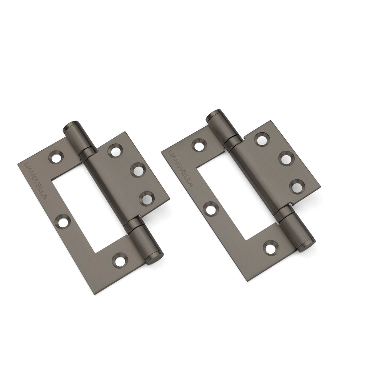 Gunmetal Ball Bearing Fast Fix Hinge (Pair) 100mm x 70mm