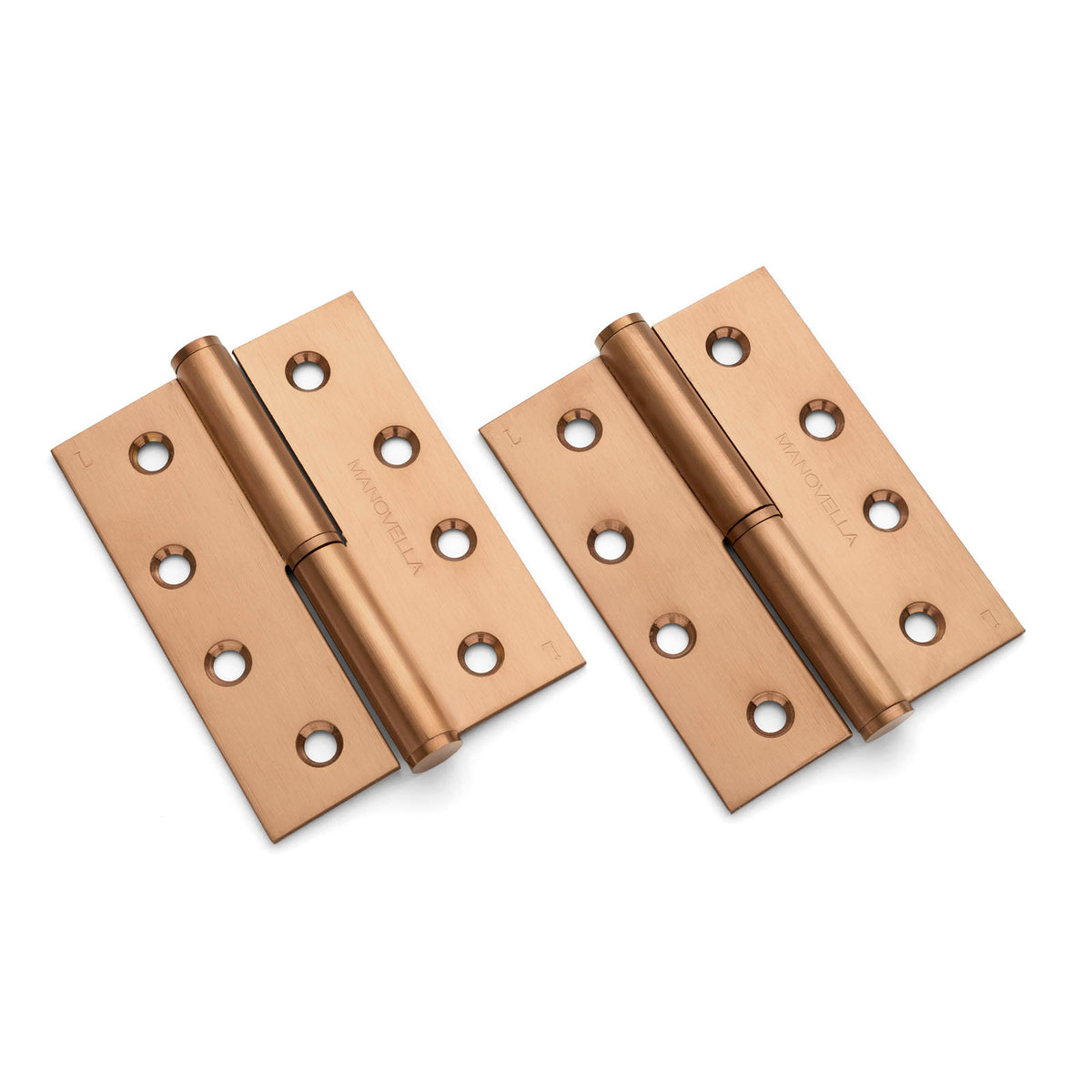 Brushed Copper Lift Off Left Hand Hinge (Pair) 100mm x 75mm