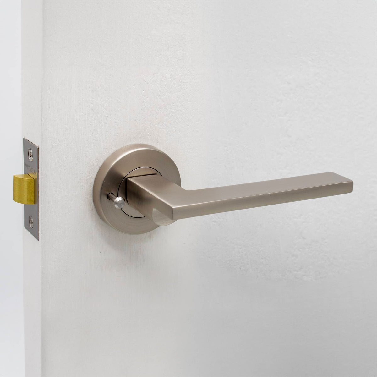 Brushed Nickel Privacy Door Handle - Hamilton