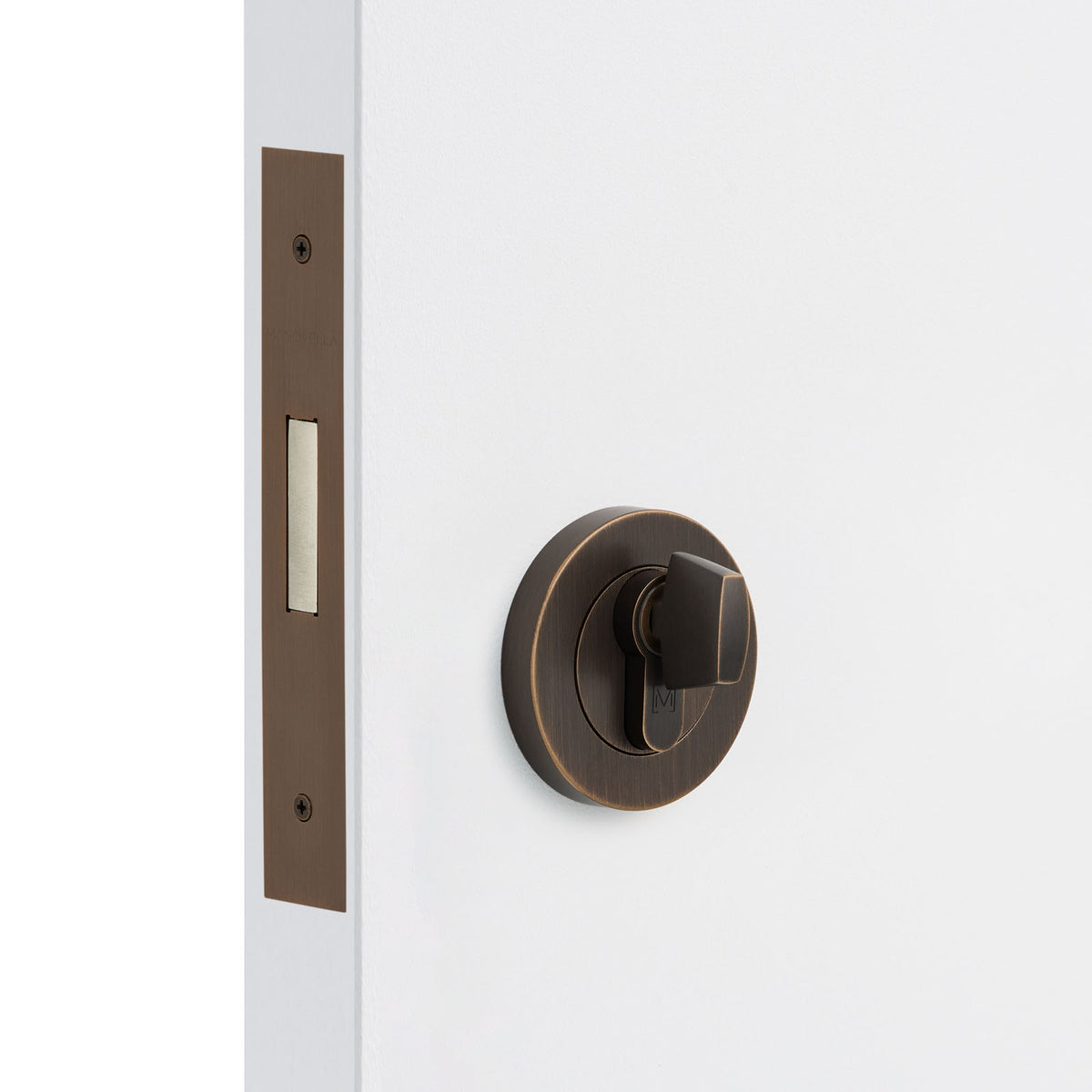 Aged Brass Euro Deadbolt Kit