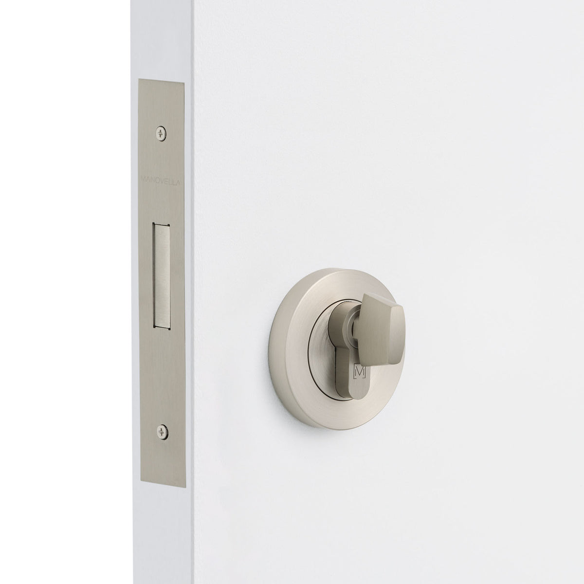 Brushed Nickel Euro Deadbolt Kit