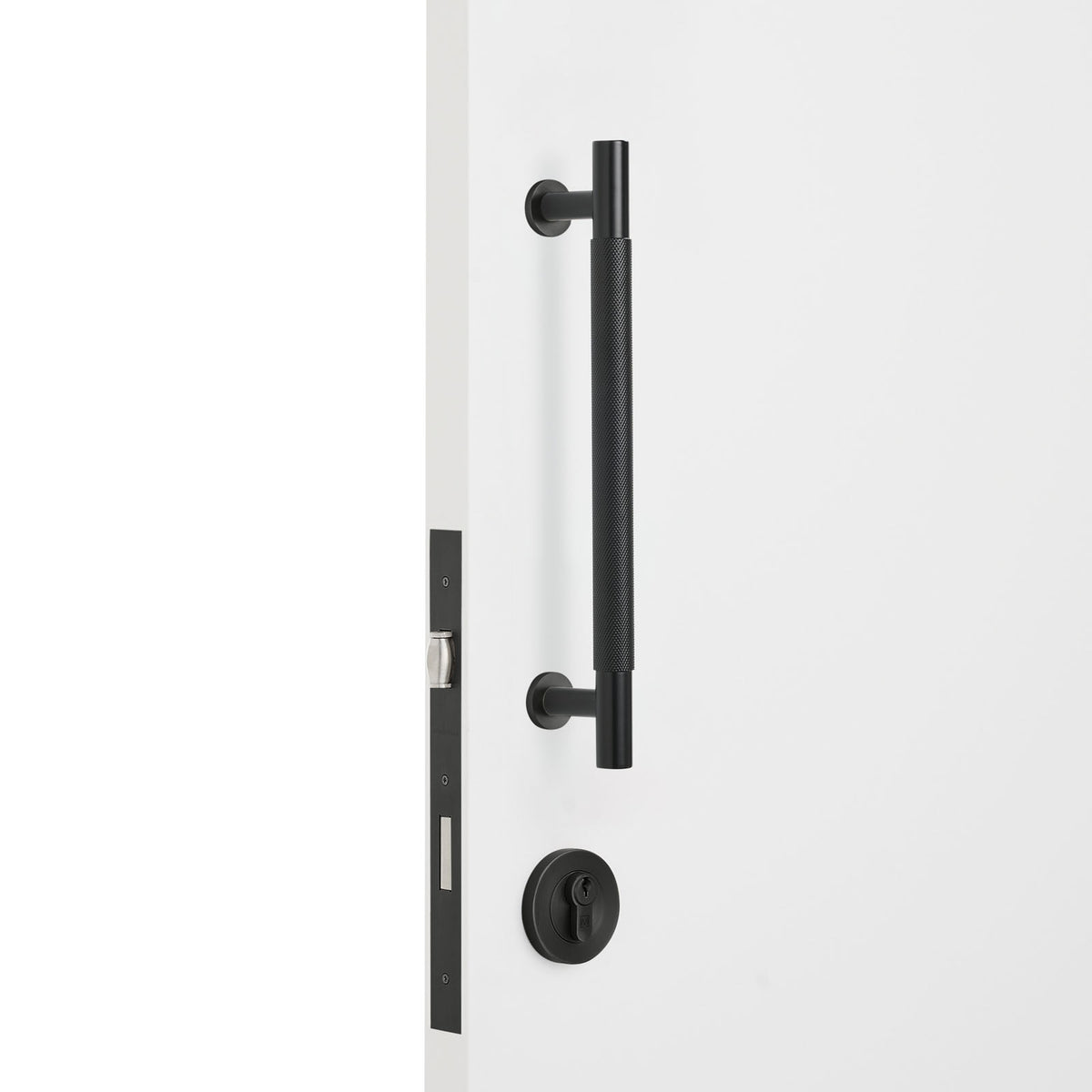 Matt Black Roller Lock Kit - Charmian Pull