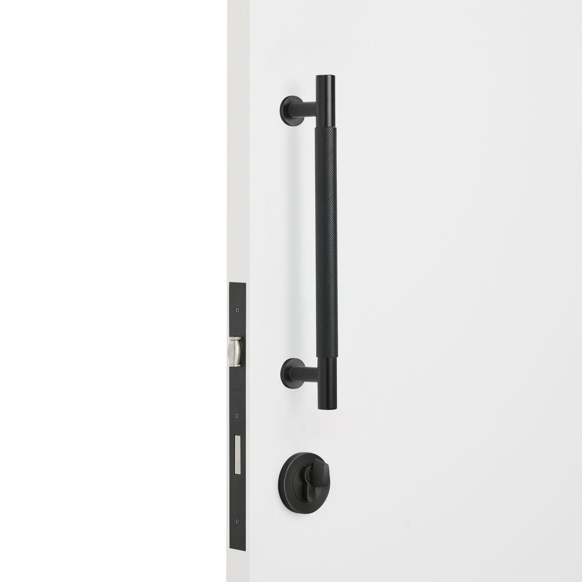 Matt Black Roller Lock Kit - Charmian Pull