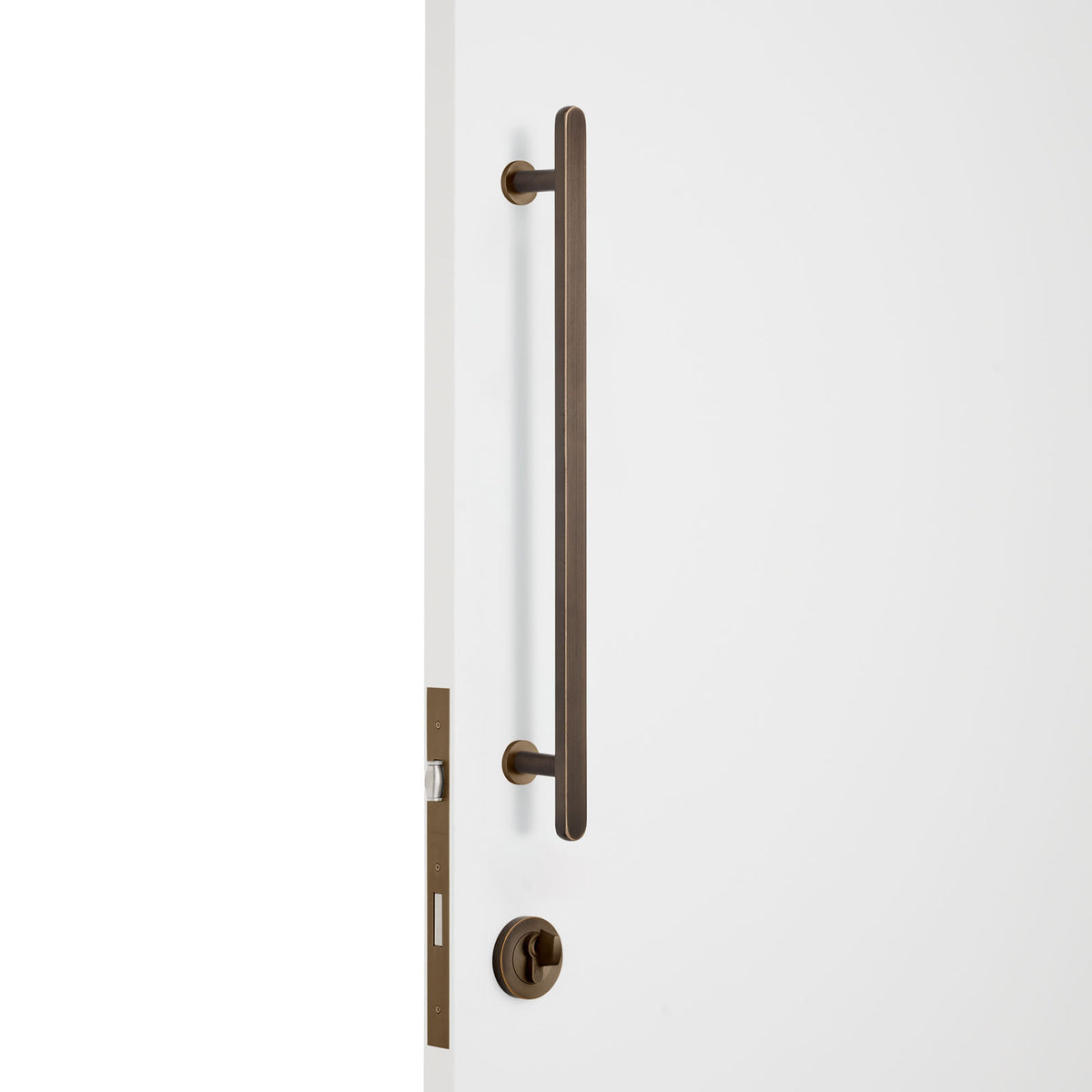 Aged Brass Roller Lock Kit - Imogen Pull