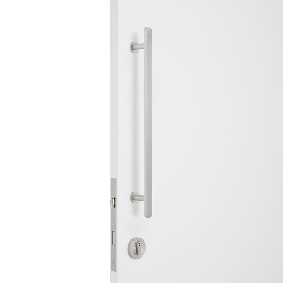 Brushed Nickel Roller Lock Kit - Imogen Pull