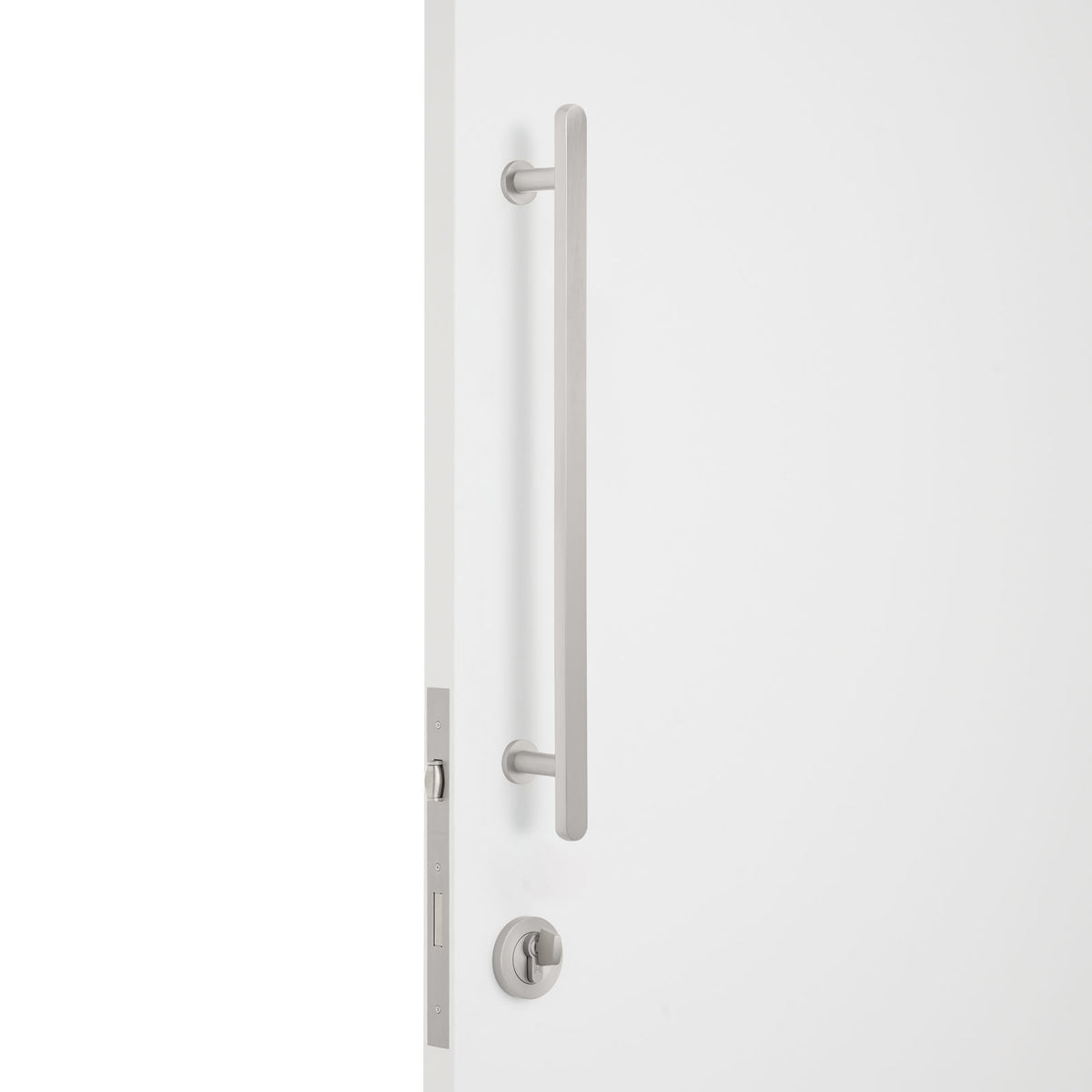 Brushed Nickel Roller Lock Kit - Imogen Pull