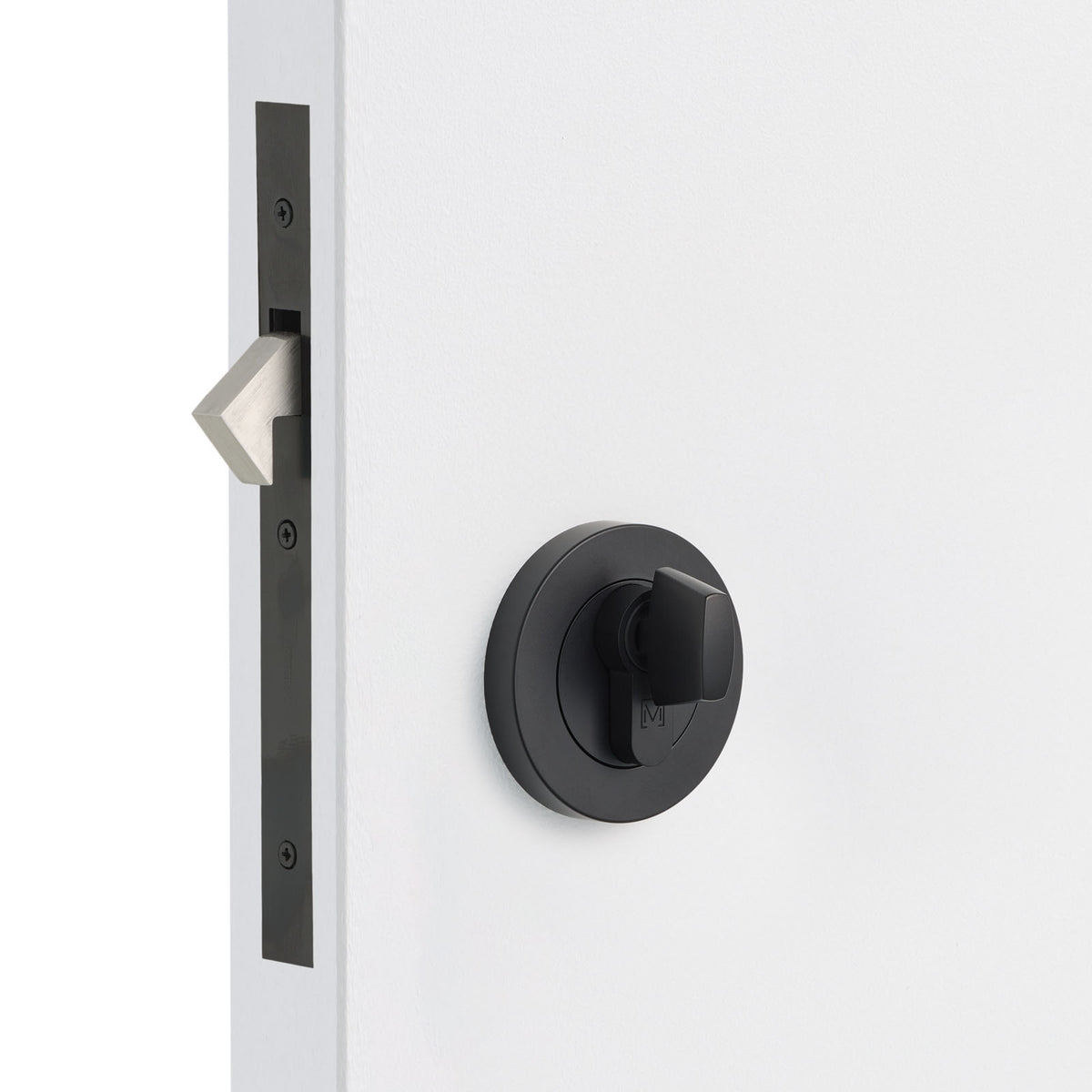 Matt Black Sliding Door Lock Kit