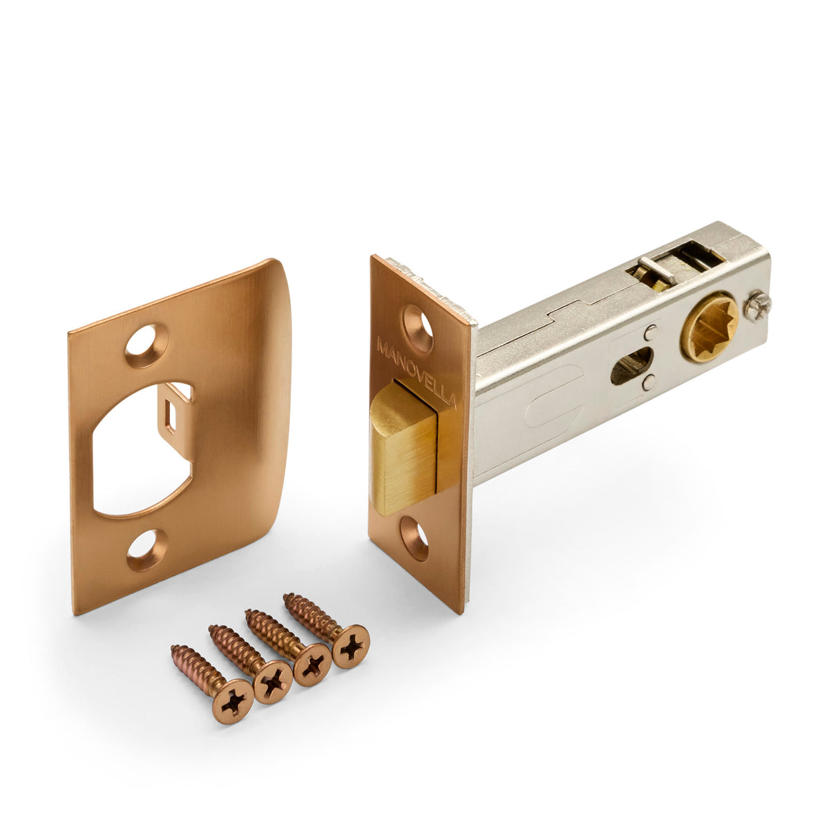 Passage Latch 60mm Backset With D-Strike (Various Finishes)