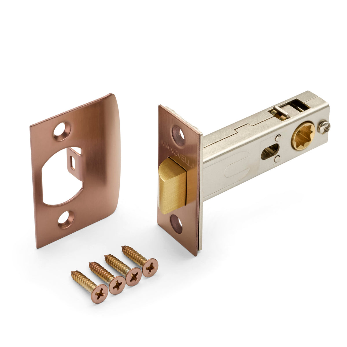 Passage Latch 60mm Backset With D-Strike (Various Finishes)