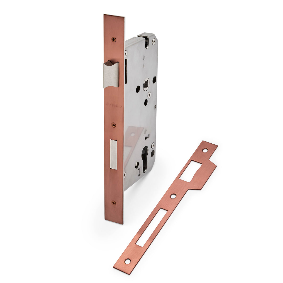 Sienna Bronze Euro Mortice Lock 316SS (85mm Pitch 60mm Backset)