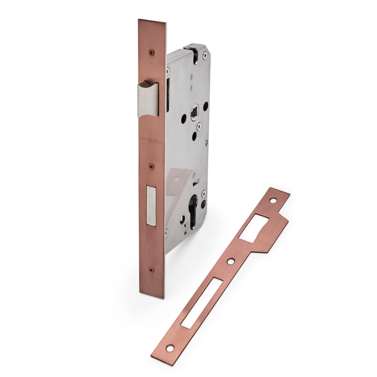 Sienna Bronze Euro Mortice Lock 316SS (85mm Pitch 60mm Backset)