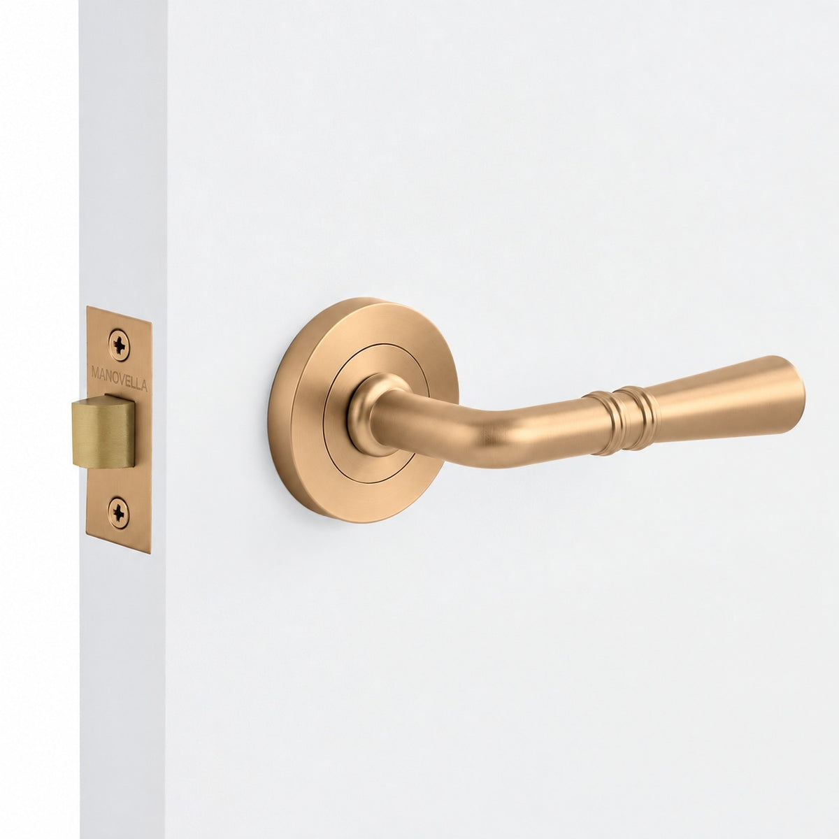 Lexton - Brushed Copper Passage Door Handle