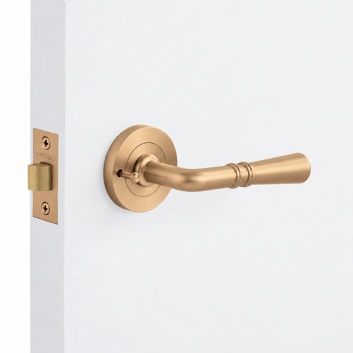 Lexton - Brushed Copper Privacy Door Handle