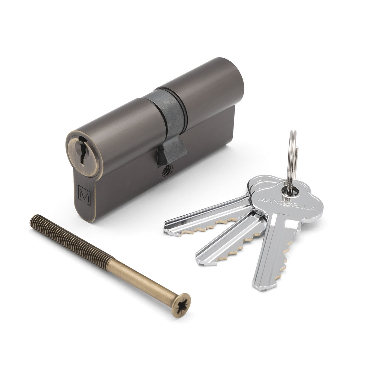 Aged Brass High Security Dual Function 5 Pin Euro Cylinder