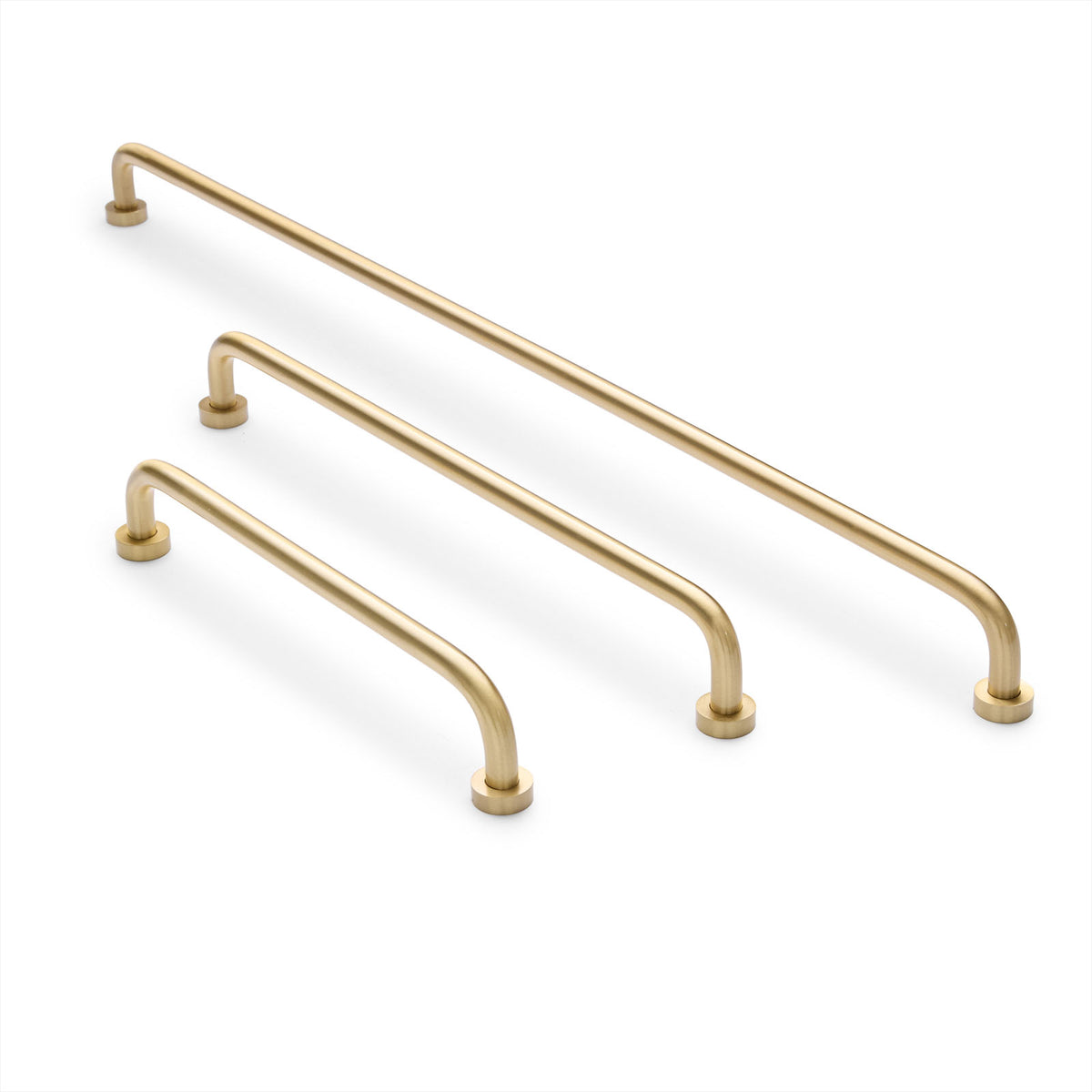 Brushed Brass Arched Pull - Daphne