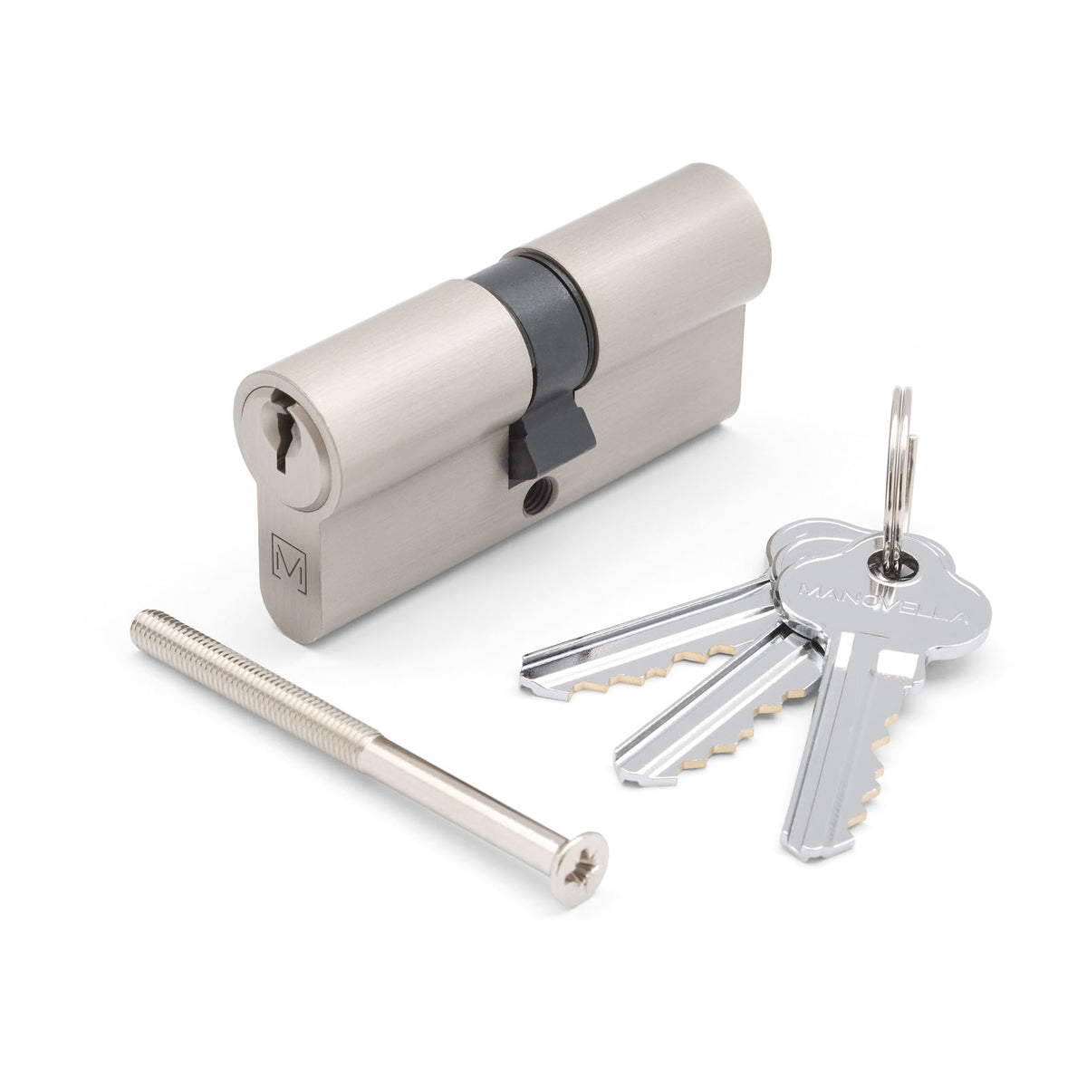Brushed Nickel High Security Dual Function 5 Pin Euro Cylinder