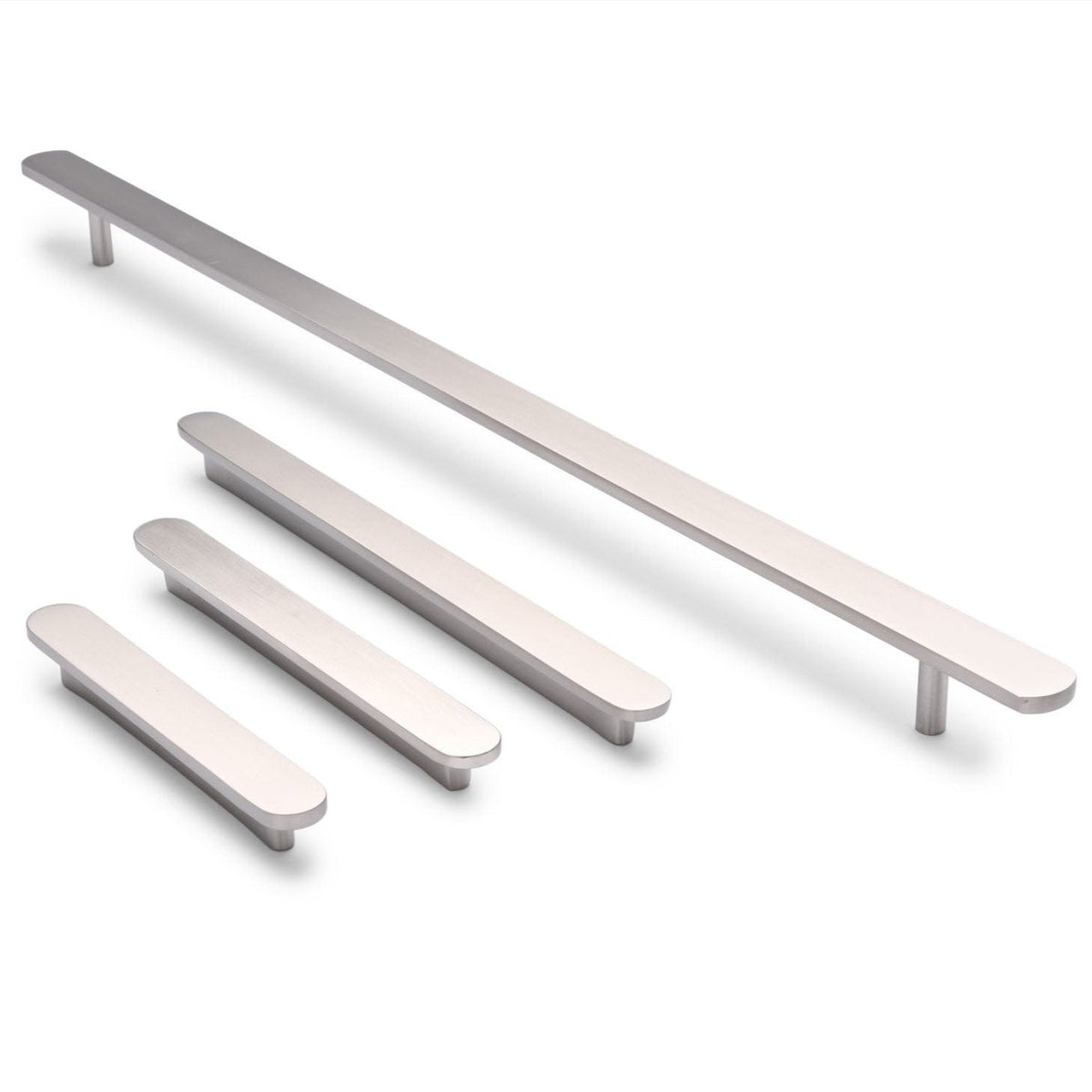 Brushed Nickel Oval Profile Cabinet Pull - Imogen