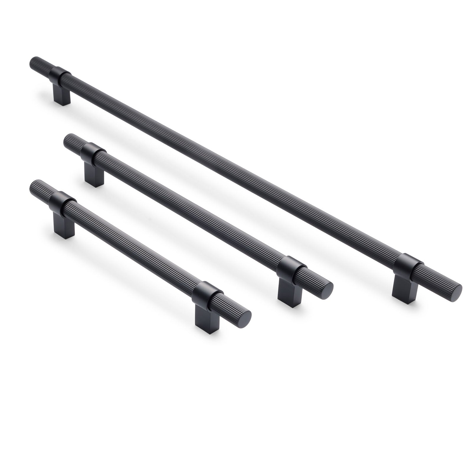 Matt Black Cabinet Handles | Manovella Matt Black Cabinet Handles | Manovella