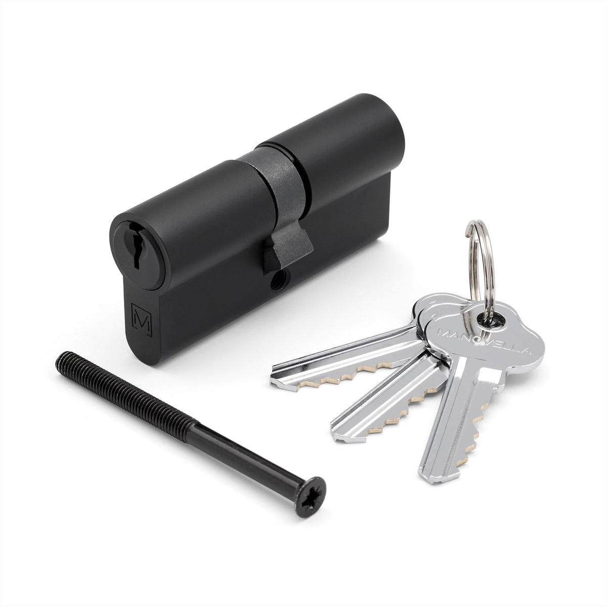 Matt Black High Security Dual Function 5 Pin Euro Cylinder