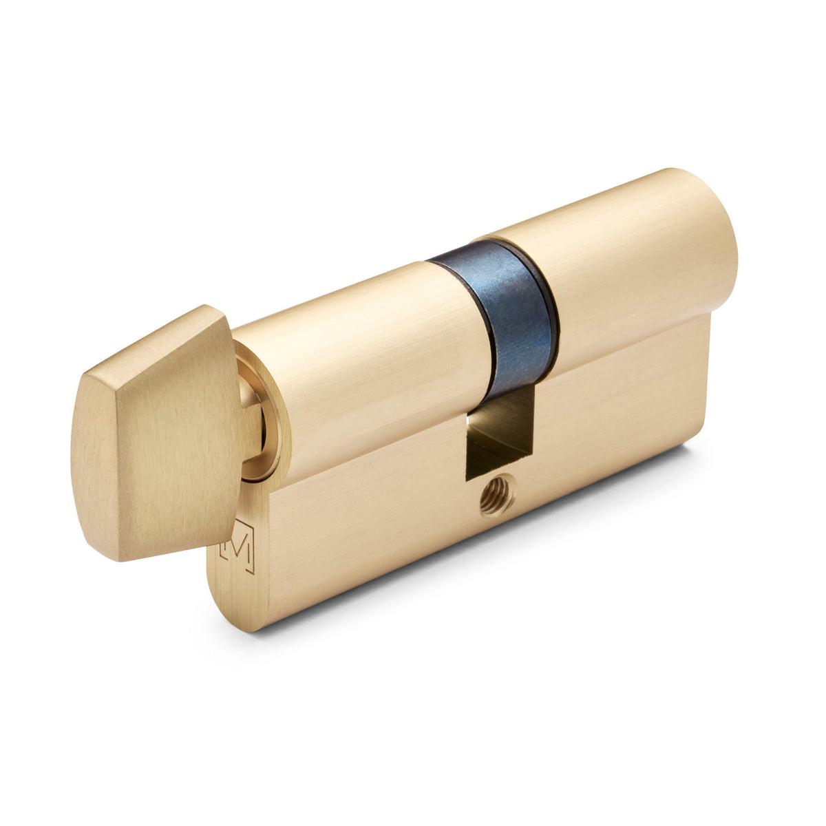 Satin Brass High Security Turn Snib 5 Pin Euro Cylinder