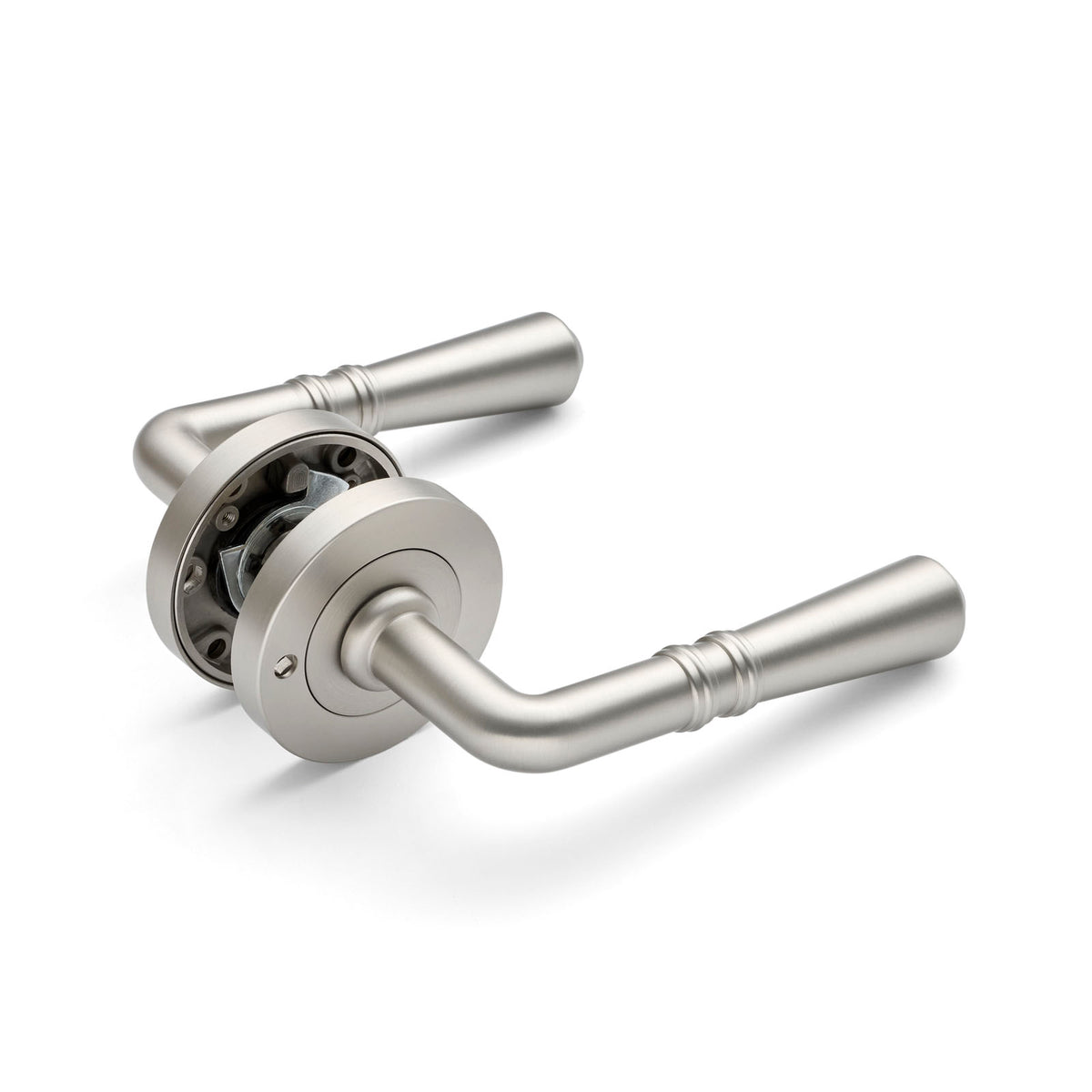 Brushed Nickel Privacy Door Handle - Lexton