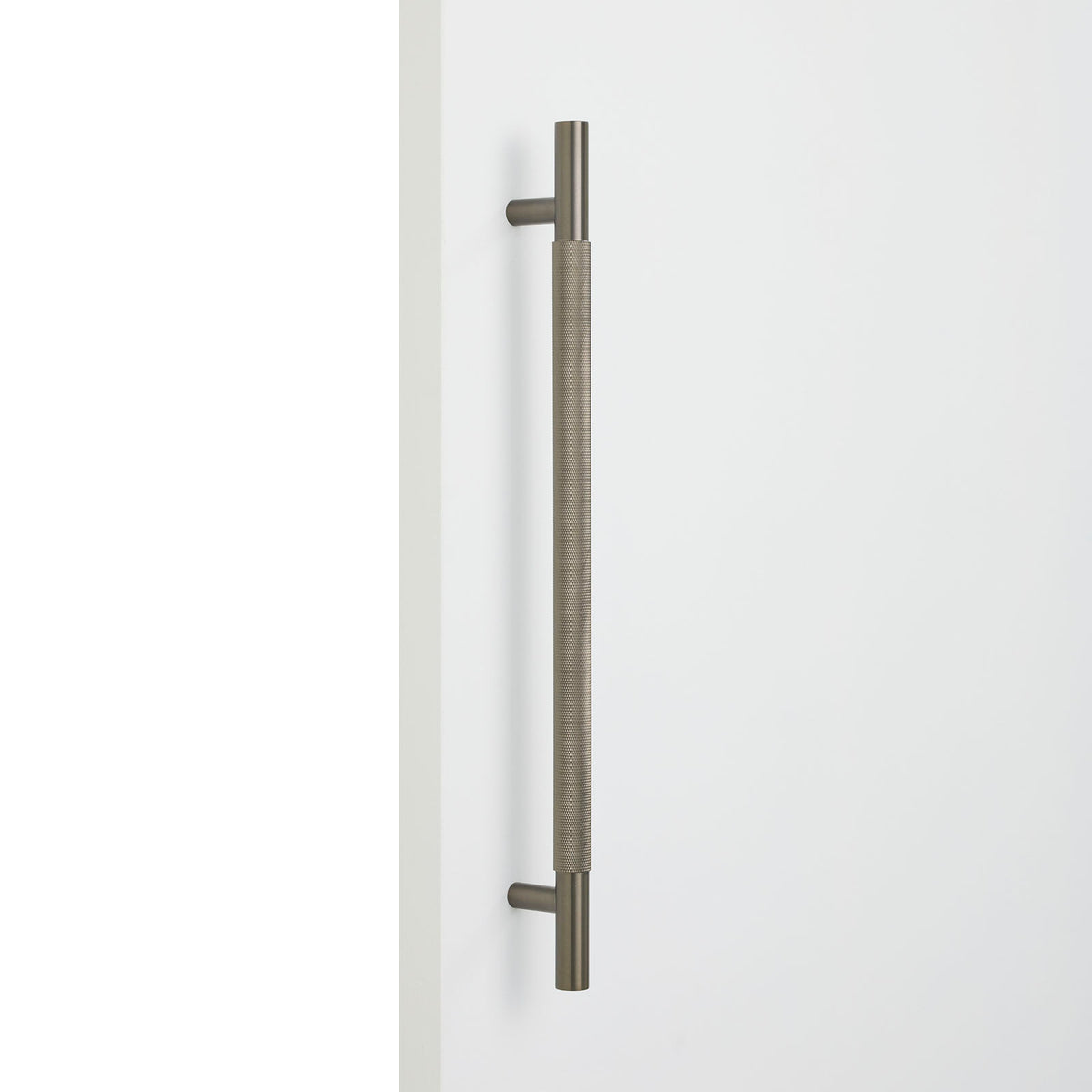 Gunmetal Knurled Appliance/Door Pull - Charmian