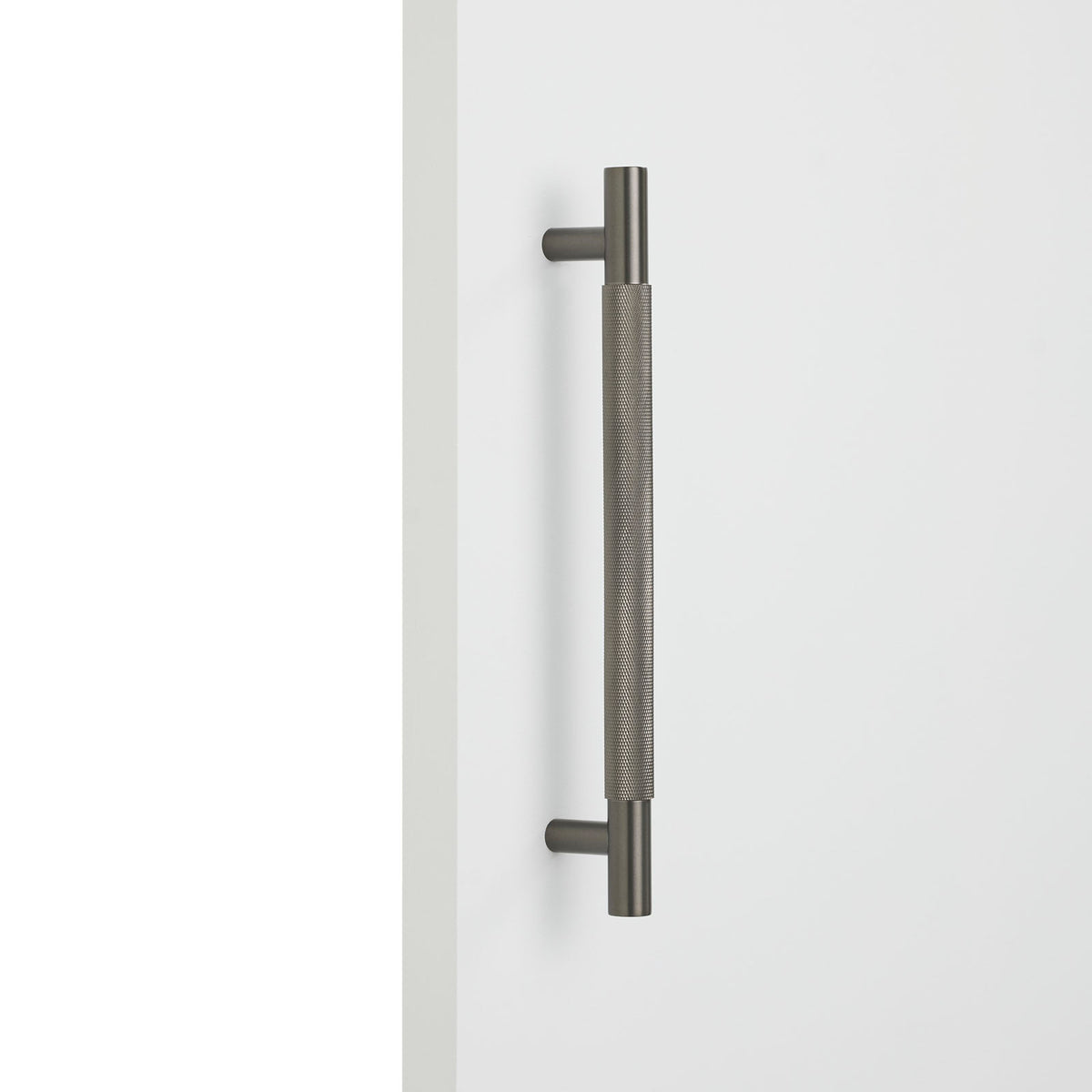 Gunmetal Knurled Appliance/Door Pull - Charmian