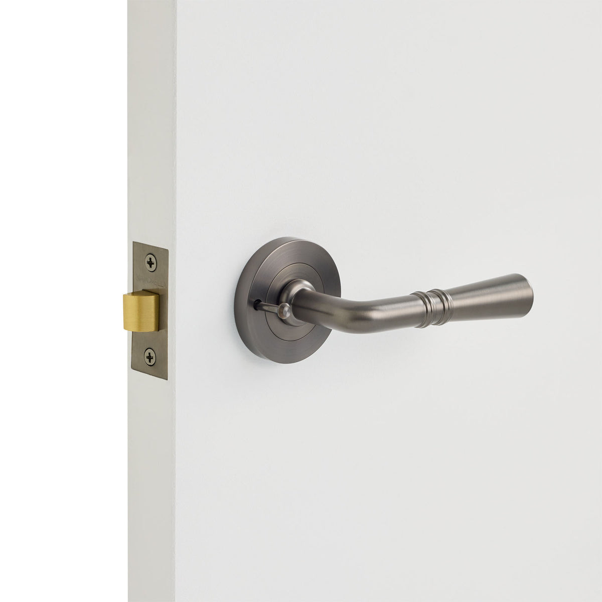 Gunmetal Privacy Door Handle - Lexton