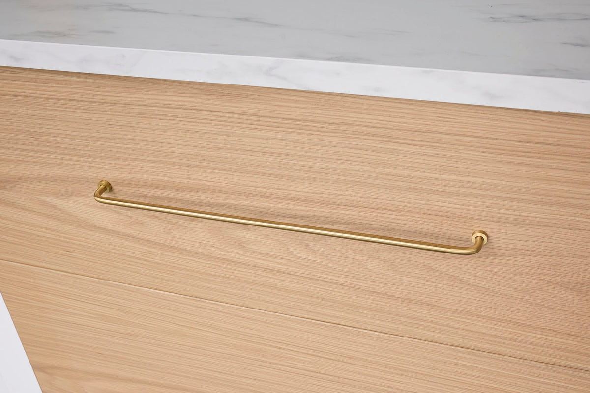Brushed Brass Arched Pull - Daphne
