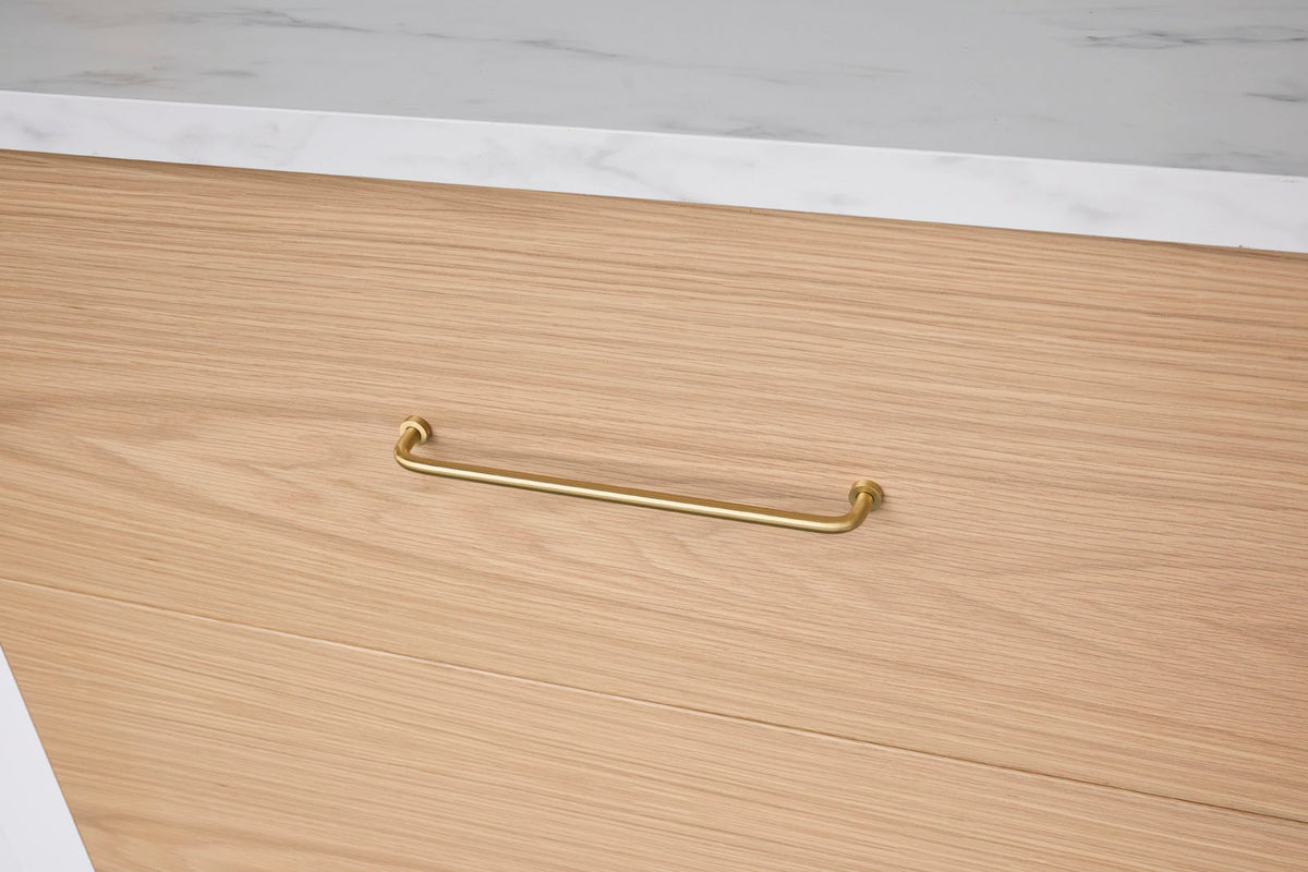 Brushed Brass Arched Pull - Daphne