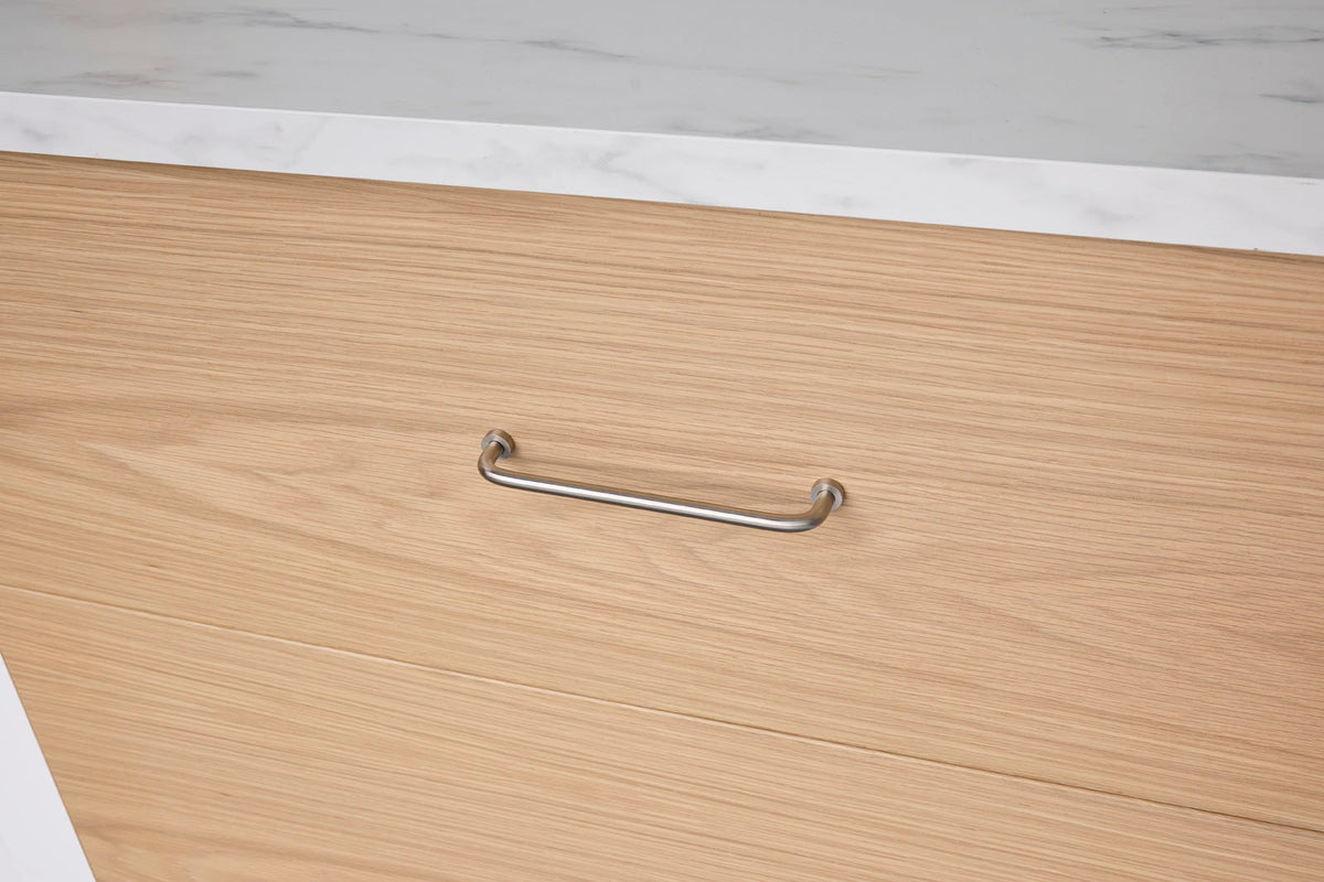 Brushed Nickel Arched Pull - Daphne