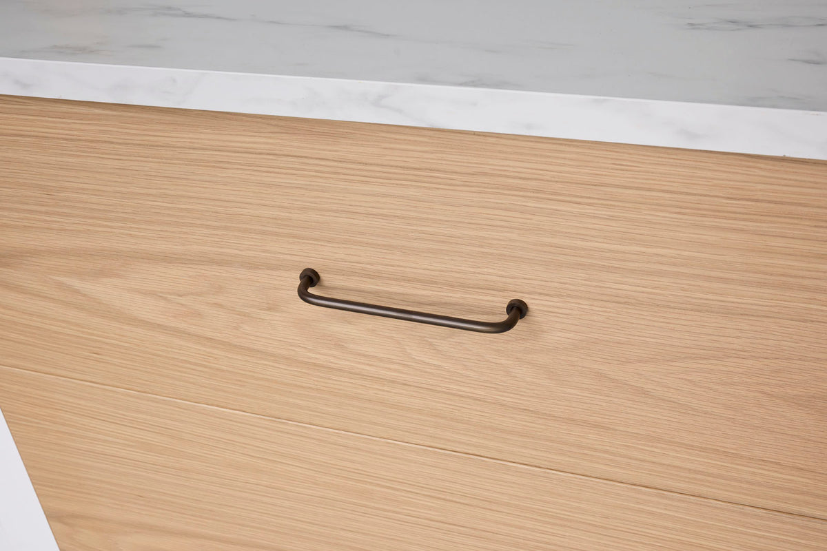 Aged Brass Arched Pull - Daphne