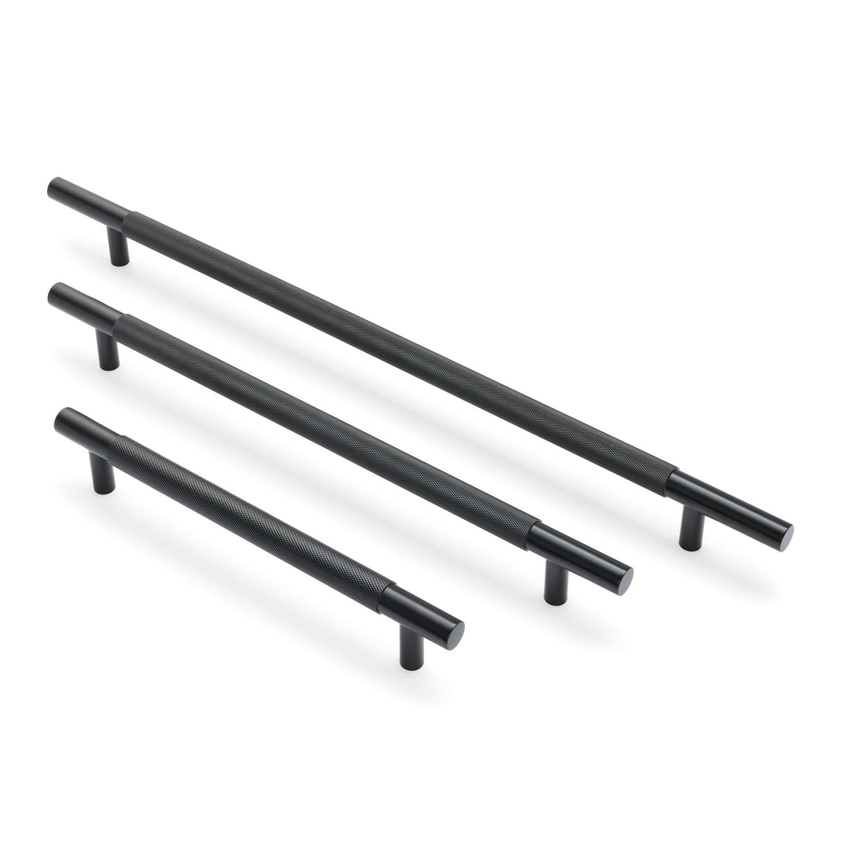 Matt Black Knurled Appliance/Door Pull - Charmian