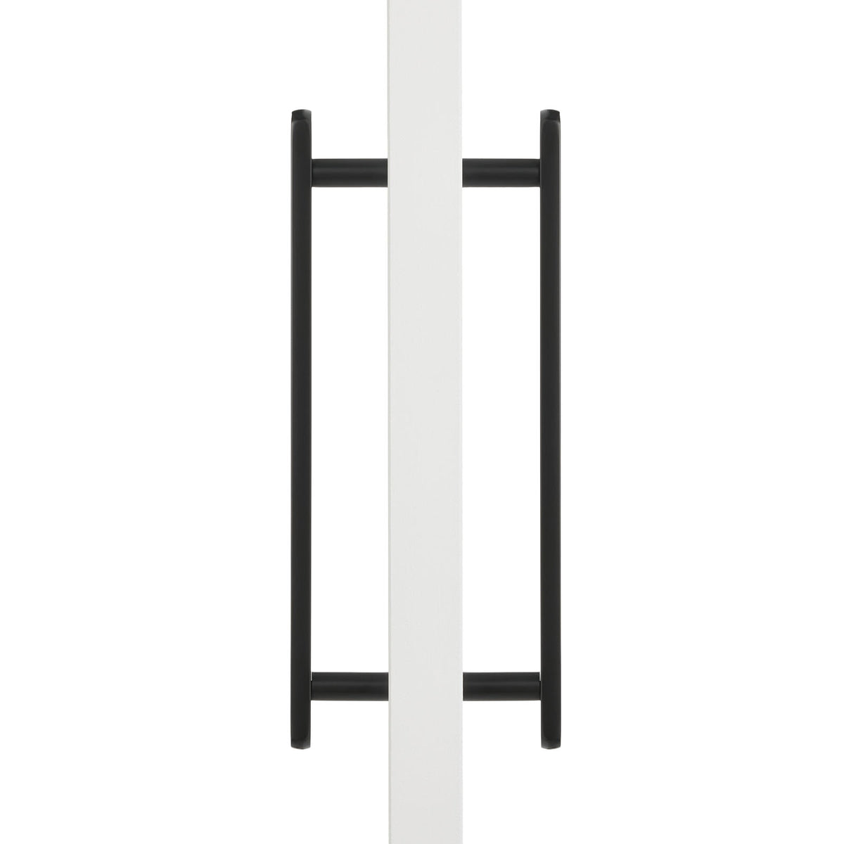 Matt Black Oval Profile Back to Back Door Pull - Imogen